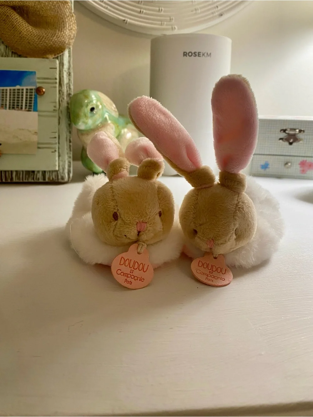 🐰 Doudou et Compagnie Paris Plush Bunny Slippers 🐰